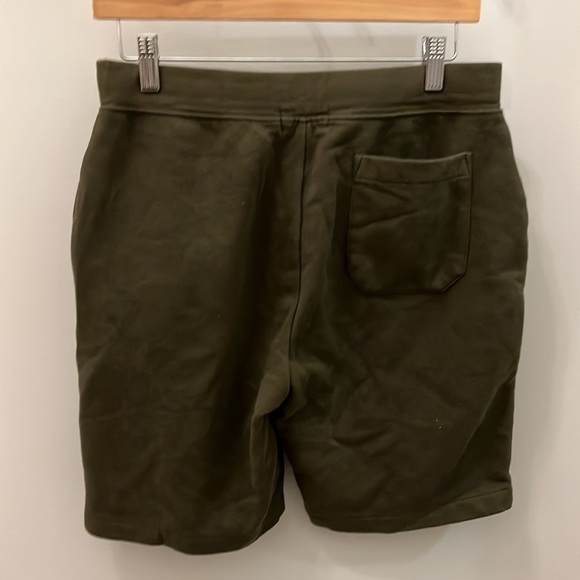 Polo Ralph Lauren Men’s Shorts Bear Fleece Pockets Drawstring Green Size Small - Picture 5 of 14